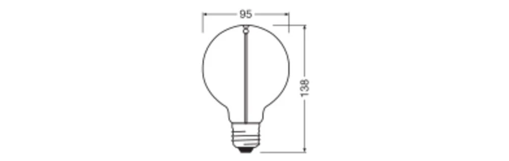Ledvance 4099854049934 Vintage 1906® LED GLOBE 95, < 360°, 2,2 W, 827, 120 Lm, E27, Nicht Dimmbar 4 Ledvance 4099854049934 Vintage 1906® LED GLOBE 95, < 360°, 2,2 W, 827, 120 Lm, E27, Nicht Dimmbar – Bild 2