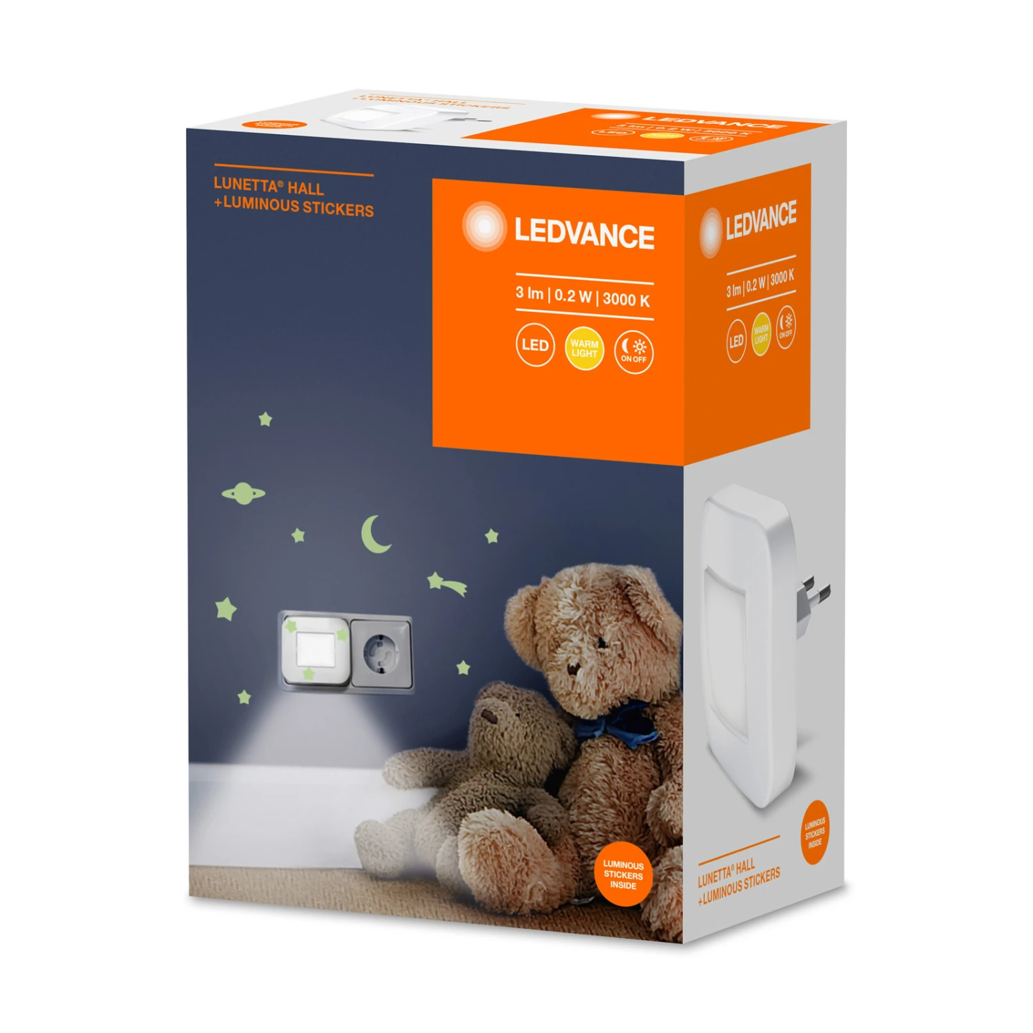 LEDVANCE Lunetta Hall White LED-Nachtlicht Kippbar 4 LEDVANCE Lunetta Hall White LED-Nachtlicht Kippbar – Bild 2