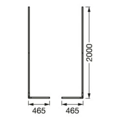 LEDVANCE SMART+ WiFi Floor Corner Schwarz 200cm -LEDVANCE Store 10004662 3