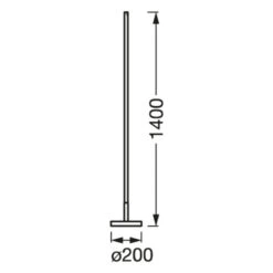 LEDVANCE SMART+ WiFi Floor Round Stehlampe Weiß -LEDVANCE Store 10004669 2