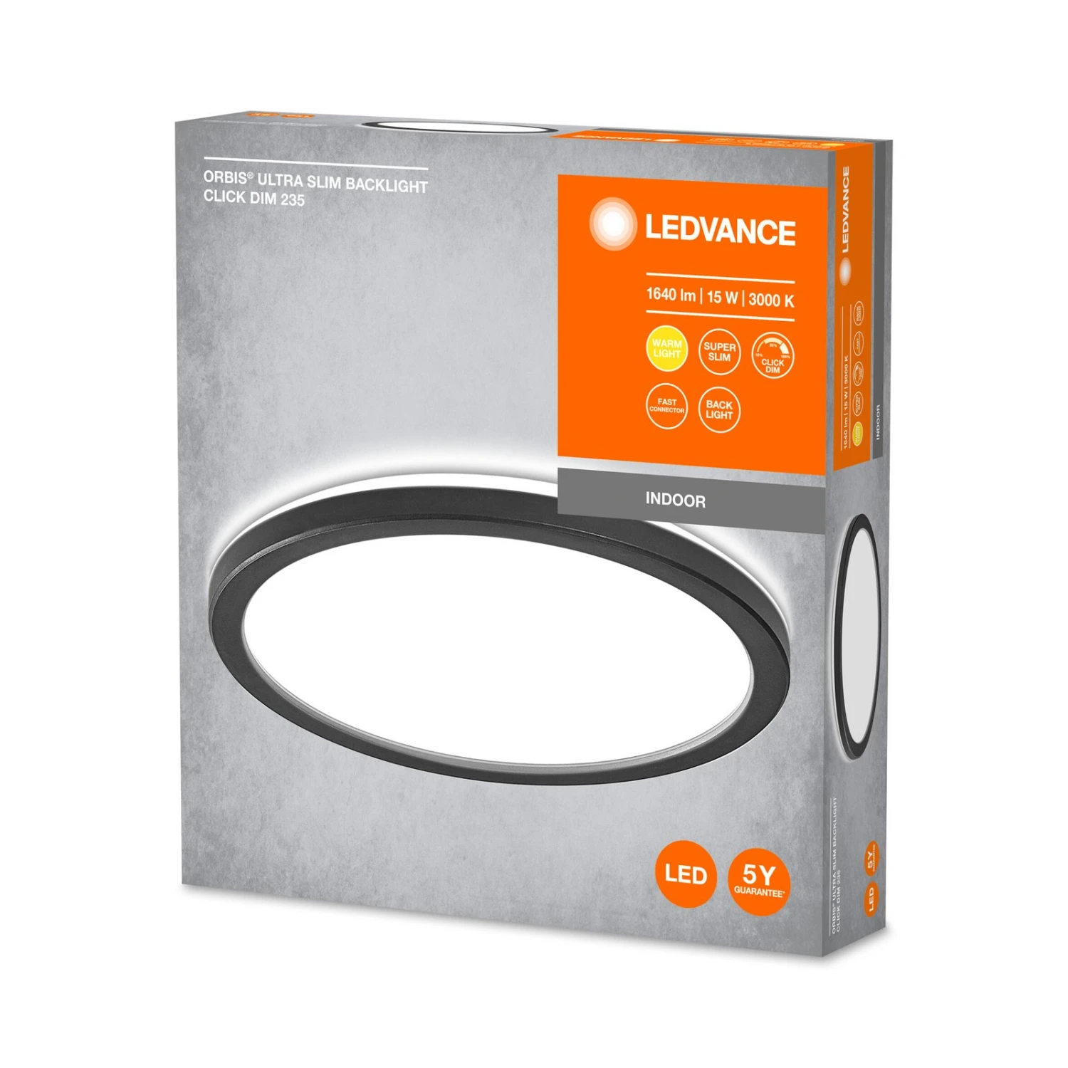 LEDVANCE Orbis Ultra Slim, Schwarz, Ø 23,5 Cm 4 LEDVANCE Orbis Ultra Slim, Schwarz, Ø 23,5 Cm – Bild 2