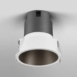 LEDVANCE Twist Einbauspot Ø9,3cm 830 Weiß/schwarz