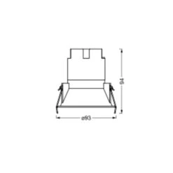 LEDVANCE Twist Einbauspot Ø9,3cm 840 Weiß/schwarz -LEDVANCE Store 10016616 3