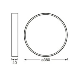 Ledvance Orbis Slim Moia Deckenlampe Ø 40cm Weiß -LEDVANCE Store 10021424 2