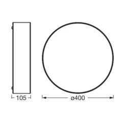 Ledvance Orbis Paris Deckenleuchte Ø 40cm Beige -LEDVANCE Store 10021547 2