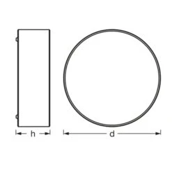 Ledvance Orbis Paris Deckenleuchte Ø 30cm Schwarz -LEDVANCE Store 10021552 2