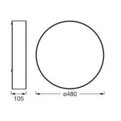 Ledvance Orbis Paris Deckenleuchte Ø 48cm Weiß -LEDVANCE Store 10021554 2