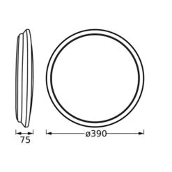 Ledvance Orbis Dublin LED-Deckenlampe Silber 39cm -LEDVANCE Store 10021589 2