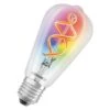Ledvance 4058075609914 SMART+ WiFi Filament Edison RGBW, 300 °, 4,5 W, 827, 300 Lm, E27, Dimmbar