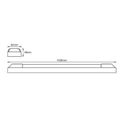 LEDVANCE Power Batten Dopp Deckenlampe120cm 3.000K -LEDVANCE Store 6106124 7