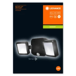 LEDVANCE Battery Spotlight Außenwand 2fl. Schwarz -LEDVANCE Store 6106353 3