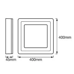 LEDVANCE LED Color+white Square Deckenlampe 40cm -LEDVANCE Store 6106372 2