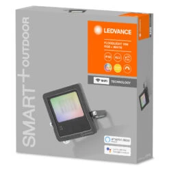 LEDVANCE SMART+ WiFi Floodlight, RGBW, Grau, 10W -LEDVANCE Store 6106471 6