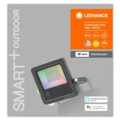 LEDVANCE SMART+ WiFi Floodlight, RGBW, Grau, 20W -LEDVANCE Store 6106472 7