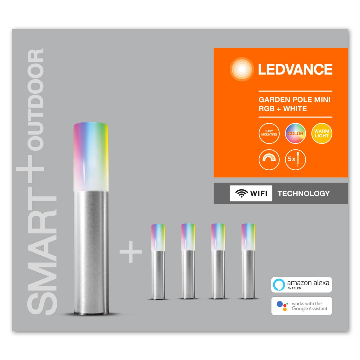 LEDVANCE SMART+ WiFi Garden Pole Mini 22,7cm 5er 10 LEDVANCE SMART+ WiFi Garden Pole Mini 22,7cm 5er – Bild 8