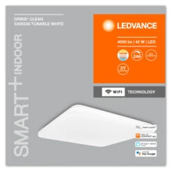 LEDVANCE SMART+ WiFi Orbis Clean, CCT, 53 X 53 Cm -LEDVANCE Store 6106525 4