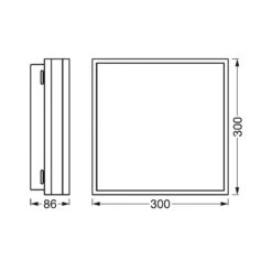 LEDVANCE SMART+ WiFi Orbis Magnet Schwarz, 30x30cm -LEDVANCE Store 6106532 4