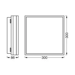 LEDVANCE SMART+ WiFi Orbis Magnet Grau, 30x30cm -LEDVANCE Store 6106535 4