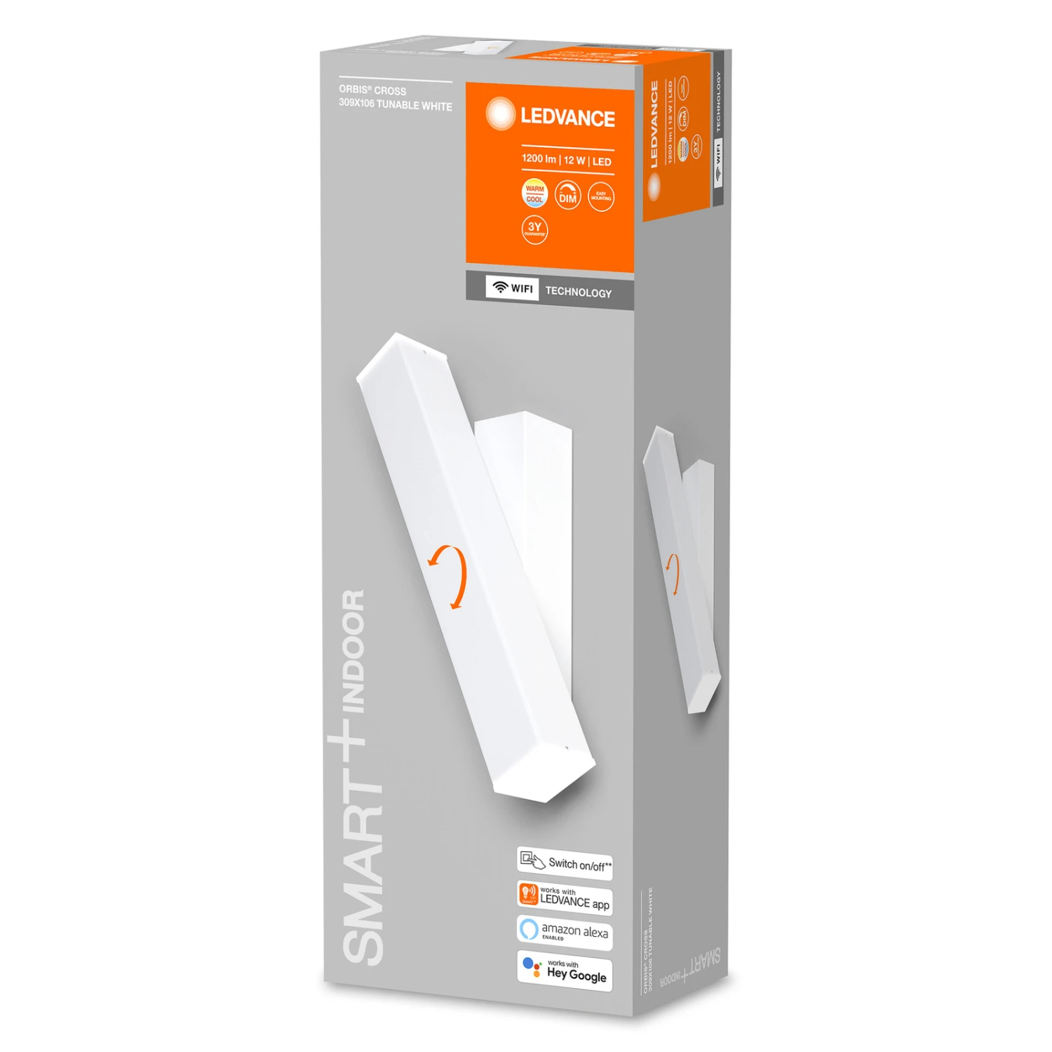 LEDVANCE SMART+ WiFi Orbis Wall Cross, Weiß 4 LEDVANCE SMART+ WiFi Orbis Wall Cross, Weiß – Bild 2