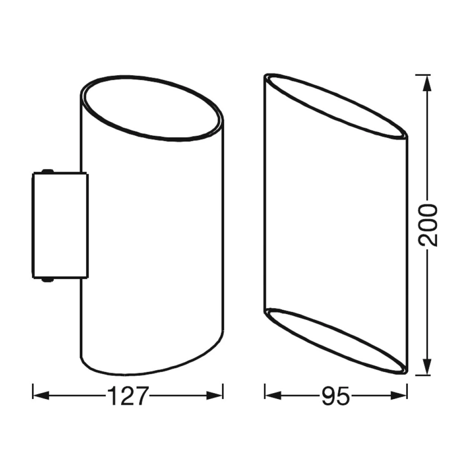 LEDVANCE SMART+ WiFi Orbis Wall Cyldro, Schwarz 7 LEDVANCE SMART+ WiFi Orbis Wall Cyldro, Schwarz – Bild 5