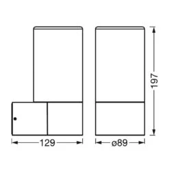 LEDVANCE SMART+ WiFi Outdoor Pipe Wall, RGBW -LEDVANCE Store 6106598 7