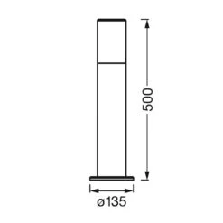 LEDVANCE SMART+ WiFi Outdoor Pipe Post, Höhe 50 Cm -LEDVANCE Store 6106599 7