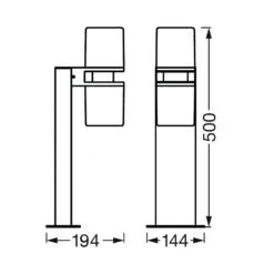 LEDVANCE SMART+ WiFi Outdoor Flare Updown 50 Cm -LEDVANCE Store 6106605 5