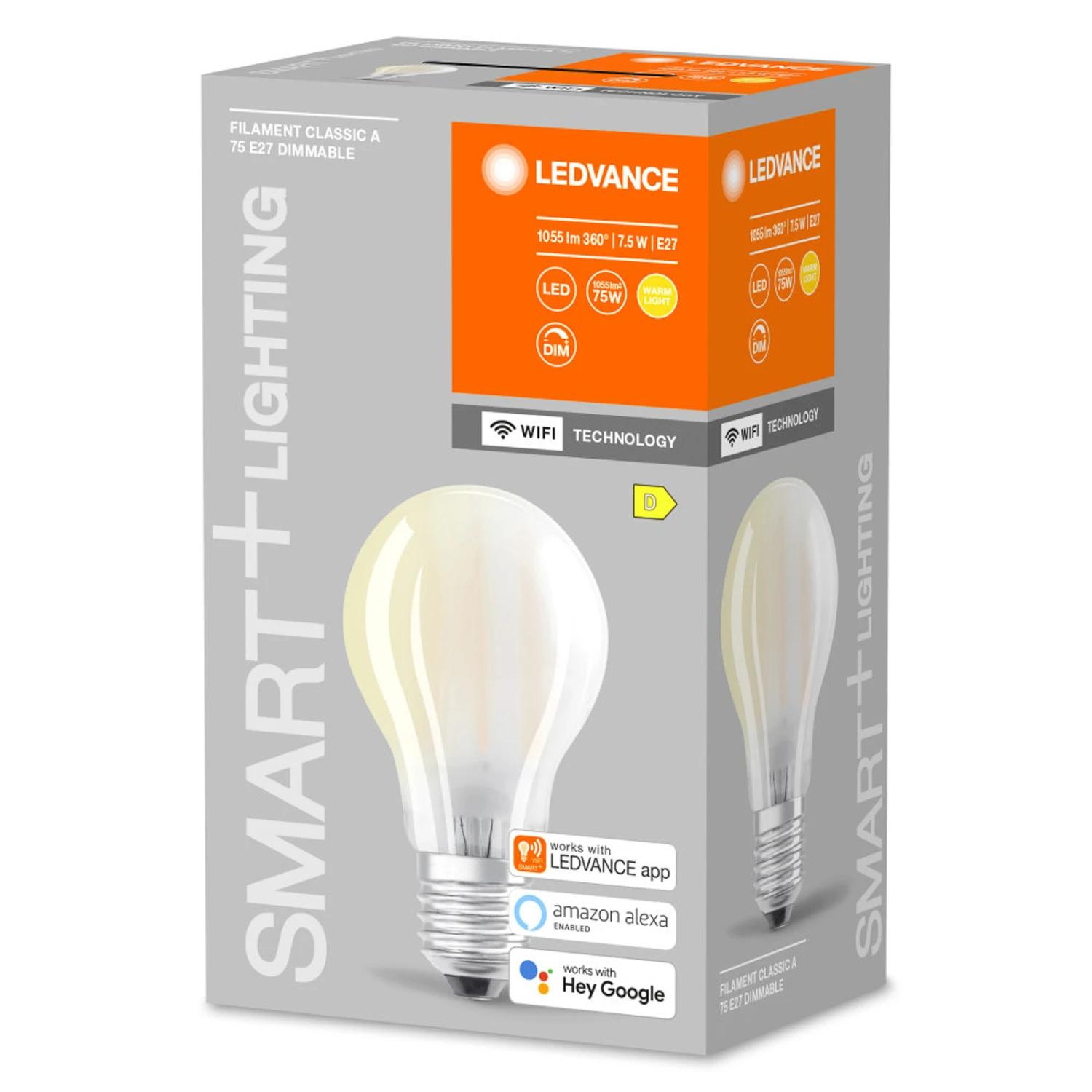 LEDVANCE SMART+ WiFi Filament Classic E27 7,5W 827 4 LEDVANCE SMART+ WiFi Filament Classic E27 7,5W 827 – Bild 2