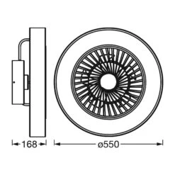 LEDVANCE SMART+ WiFi LED-Deckenventilator Cylinder -LEDVANCE Store 6106653 5