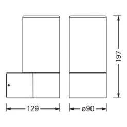 Ledvance Endura Classic Pipe Außenwandlampe Amber 19 Ledvance Endura Classic Pipe Außenwandlampe Amber -LEDVANCE Store 7261544 8