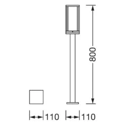 Ledvance Endura Classic Frame Wegelampe, Höhe 80cm -LEDVANCE Store 7261555 7